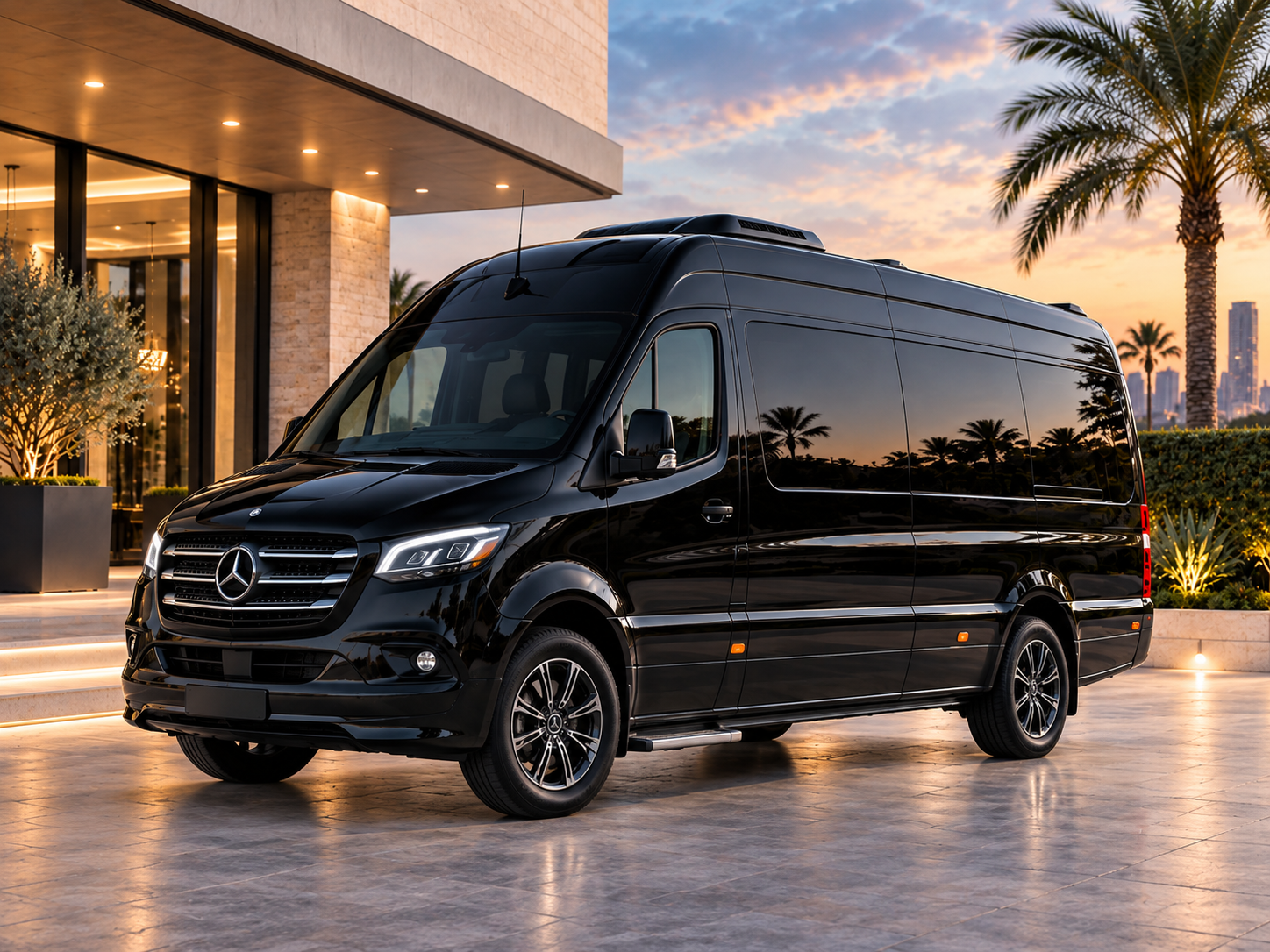 Sprinter van cruise transportation