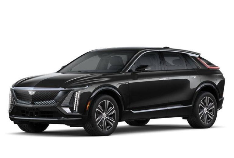 Black luxury SUV with sleek design and modern features.